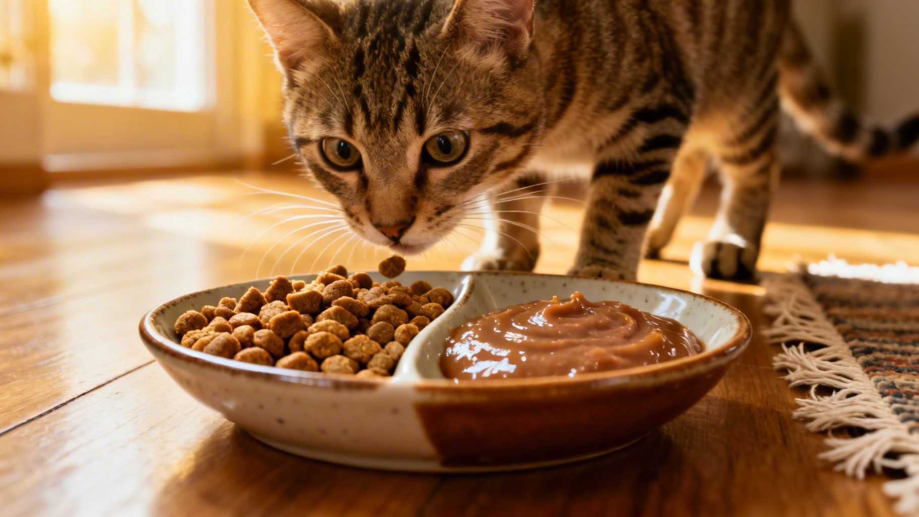 Dry Food vs Wet Food for Indoor Cats: Which Is Better? – AI Featured Image