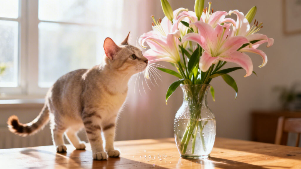 Spring Flowers Toxic to Cats: Indoor Safety Guide – AI Featured Image