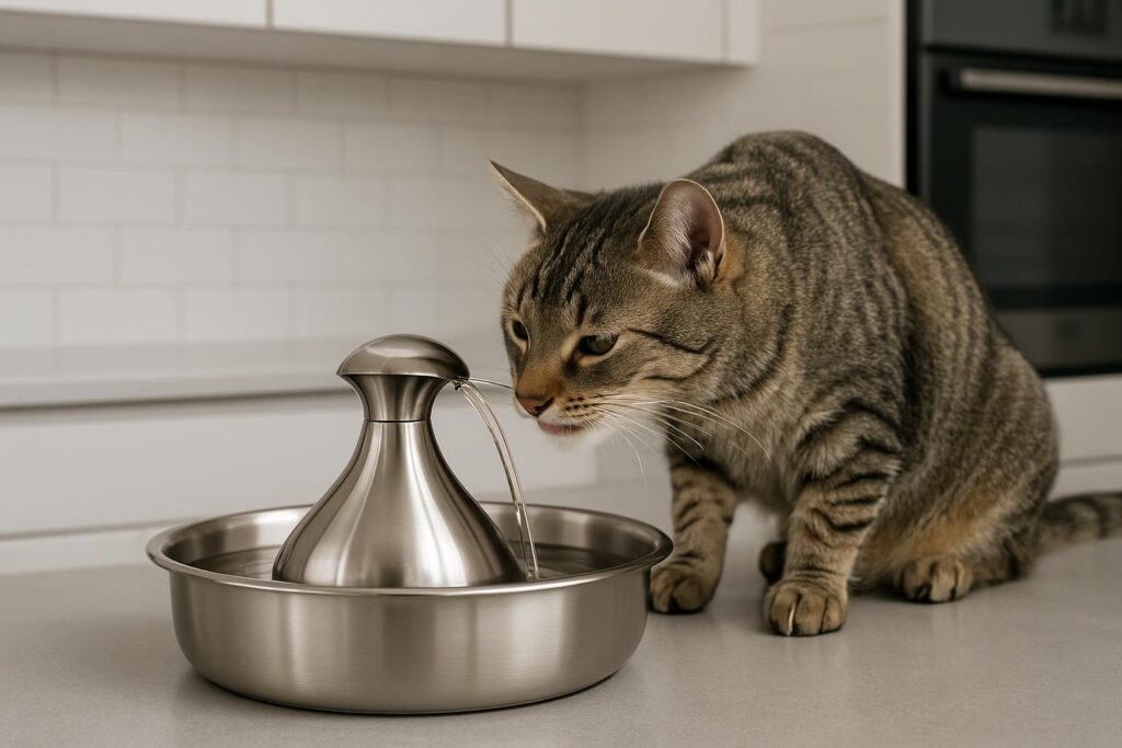 featured buyer steel fountains.jpg for indoor cats