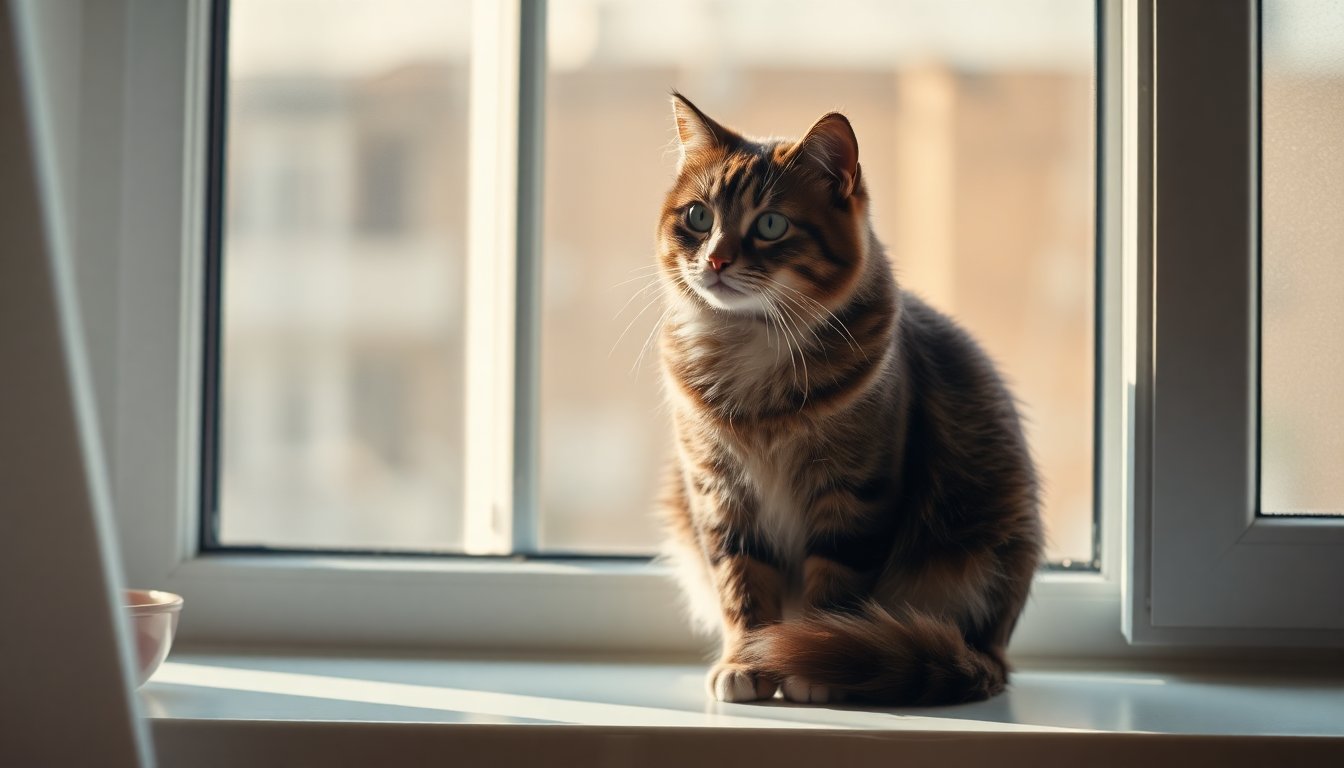 spring window perch cat